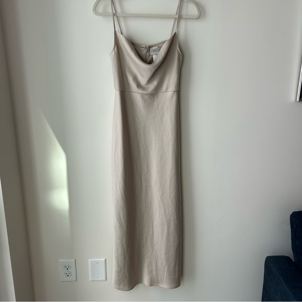 BHLDN champagne bridesmaids dress